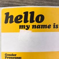 name tag